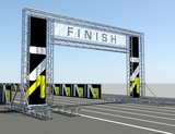 finish line truss constructure