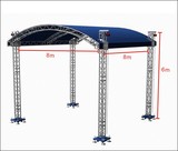 拱形 8x8x6m 演出舞臺(tái)架